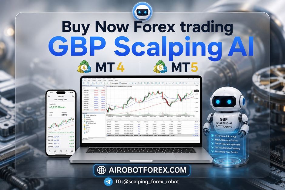 GBP Scalping AI — automated forex trading robot for MT4 and MT5